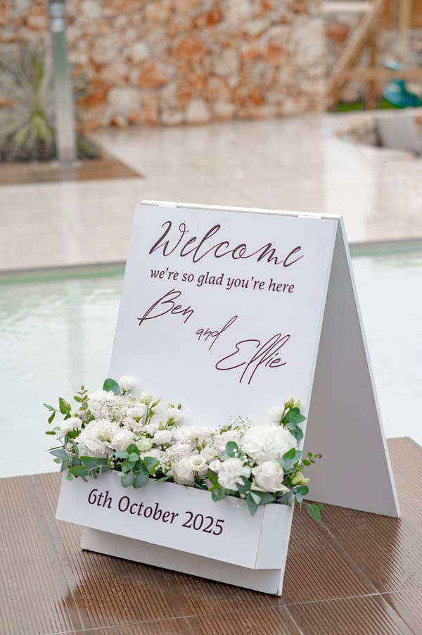 Intimate Olive Grove Wedding Floral Details