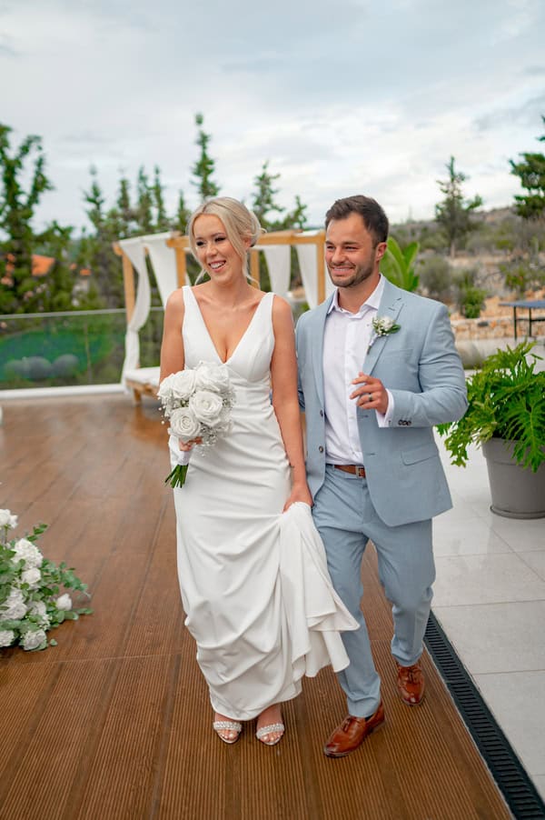 Intimate Olive Grove Wedding Floral Details