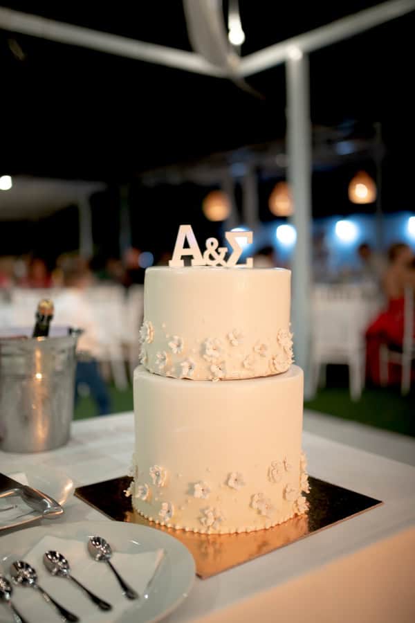 Romantic Autumn Wedding Litochoro White Flowers