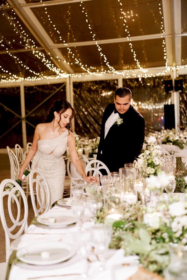 Romantic Autumn Wedding White Blooms