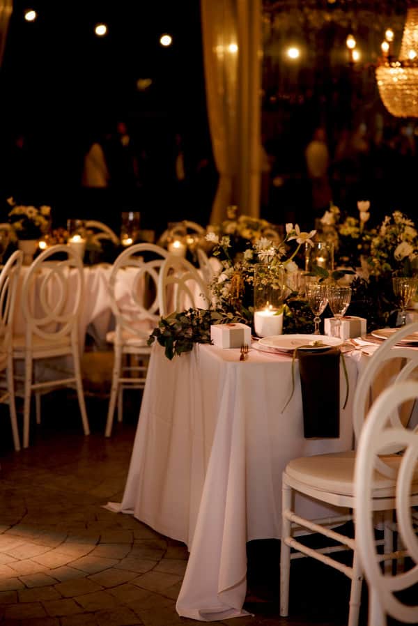 Romantic Autumn Wedding White Blooms