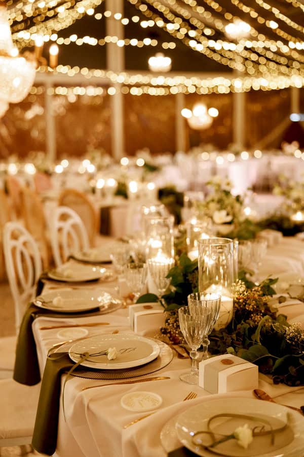 Romantic Autumn Wedding White Blooms