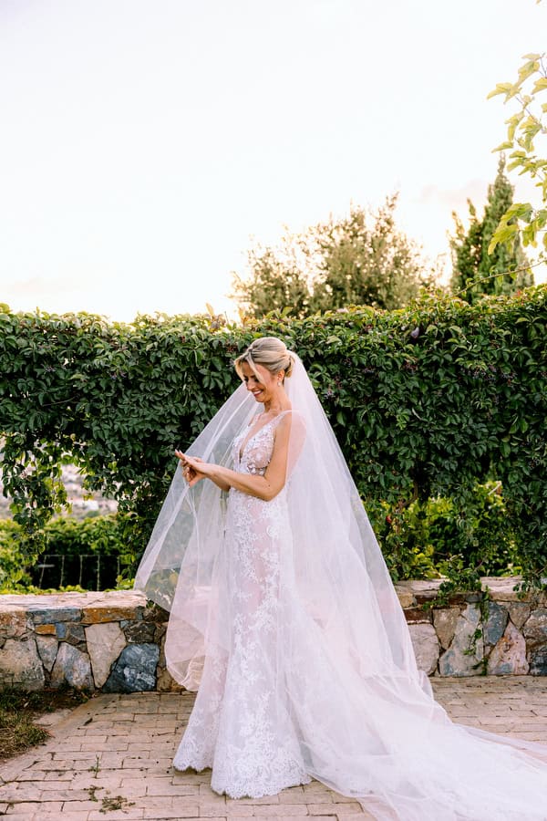 Romantic Autumn Wedding White Florals Laas Estate