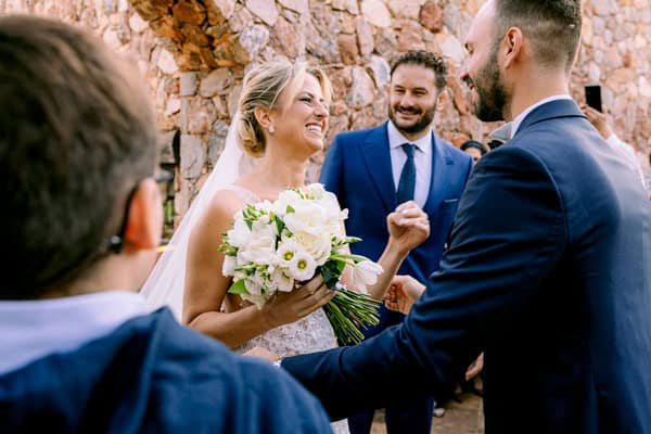 Romantic Autumn Wedding White Florals Laas Estate