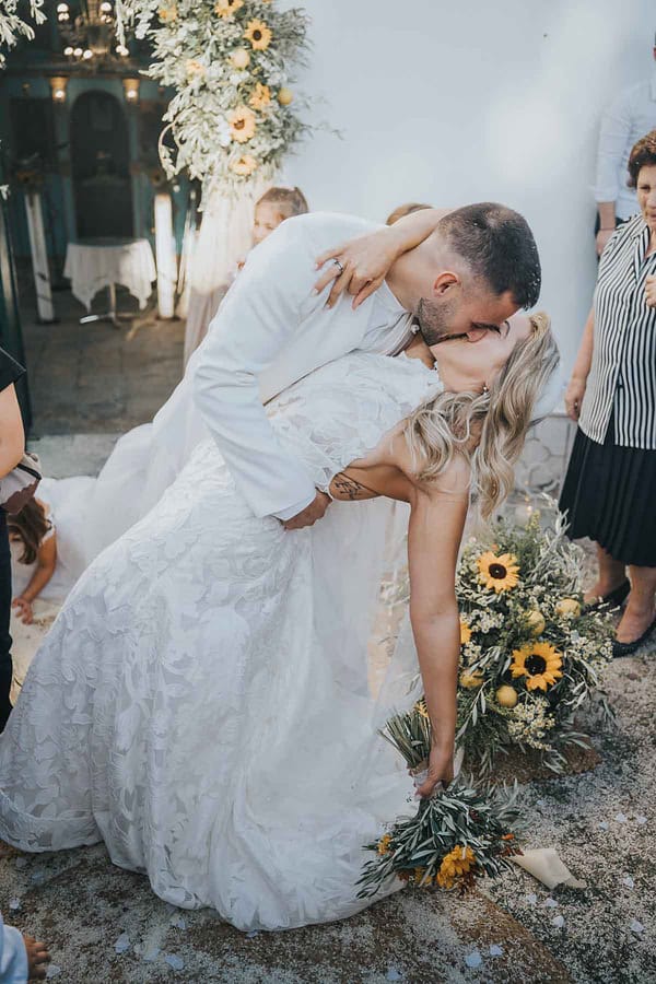 Rustic Fall Wedding Lefkada Sunflowers