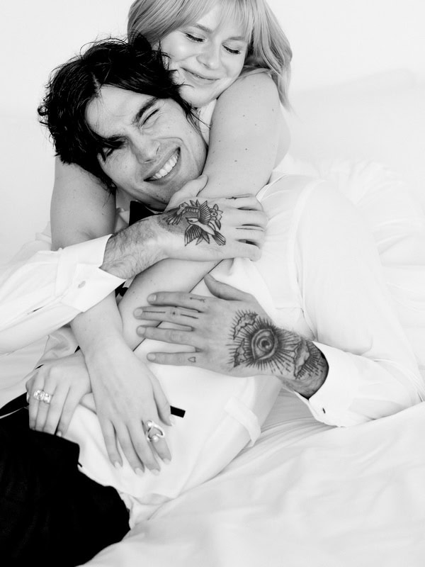 White Tuxedo Groom Look Carlitos