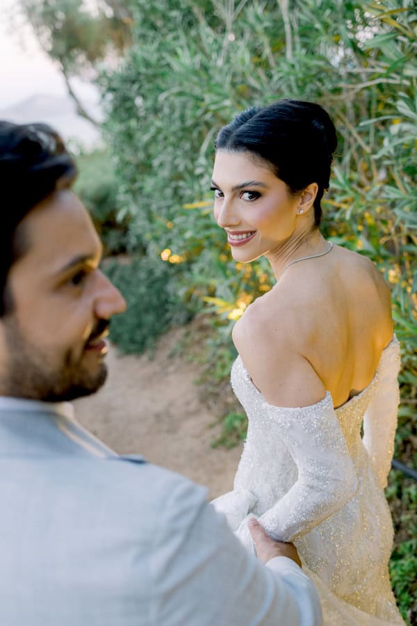 Beautiful Athens Wedding Inspired By Bougainvillea