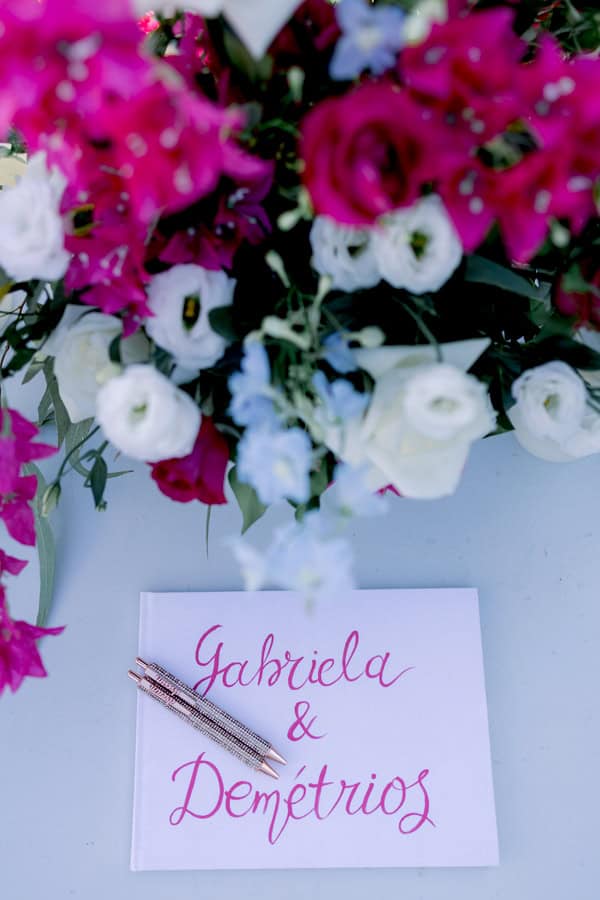 Beautiful Athens Wedding Inspired By Bougainvillea