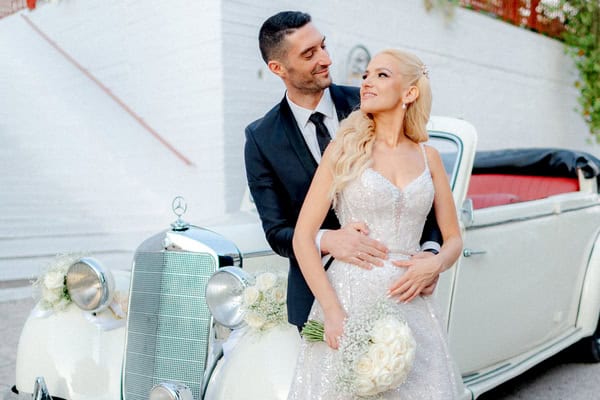 Elegant summer wedding with white blooms and timeless style | Maria & Kostas