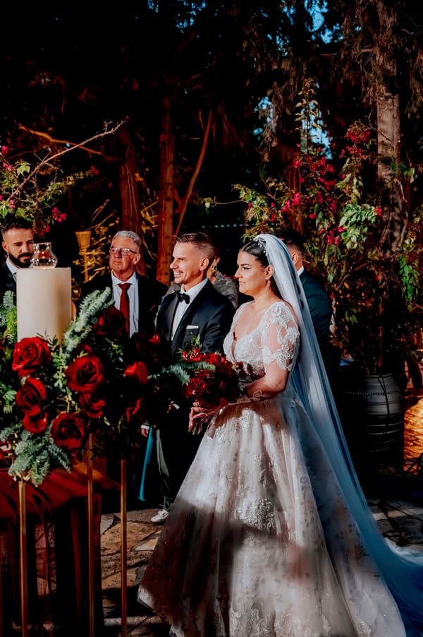 Festive Chic Wedding Red Roses