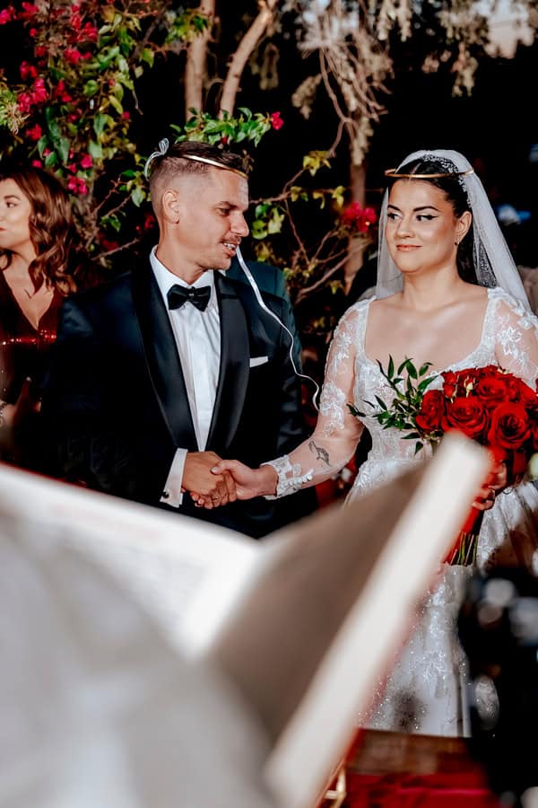 Festive Chic Wedding Red Roses