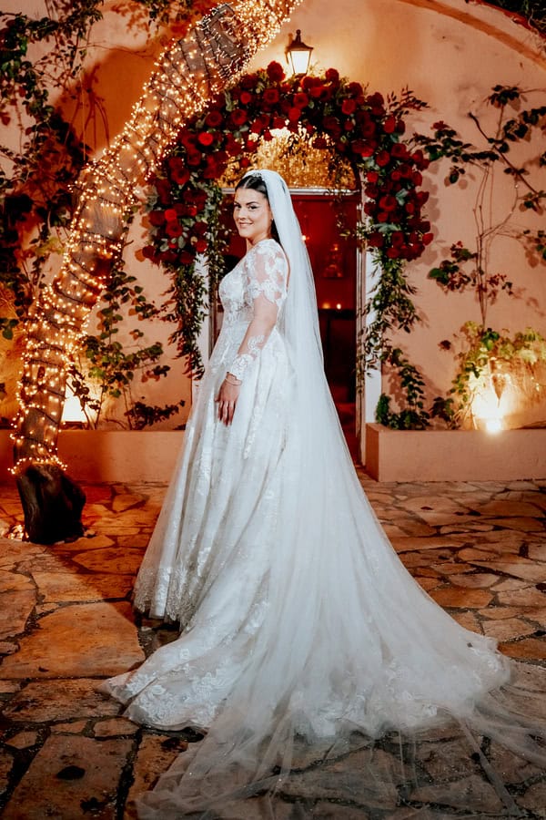 Festive Chic Wedding Red Roses