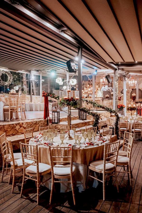 Festive Chic Wedding Red Roses