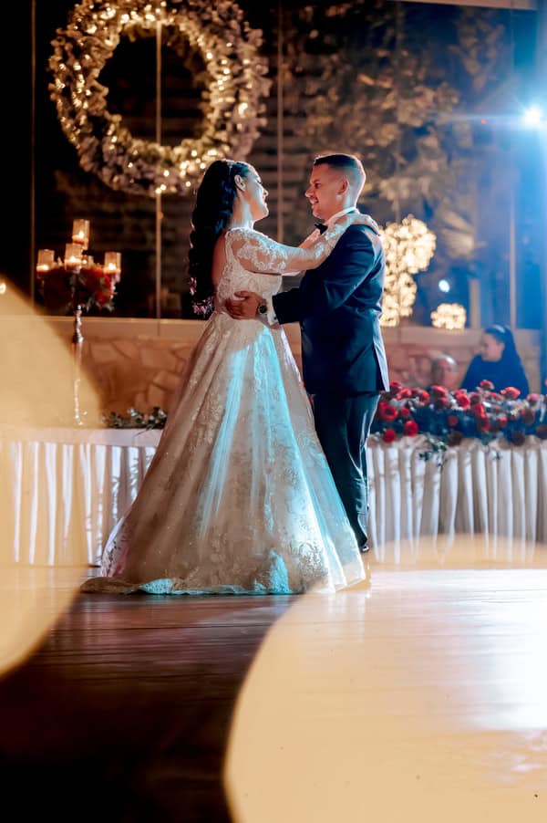 Festive Chic Wedding Red Roses