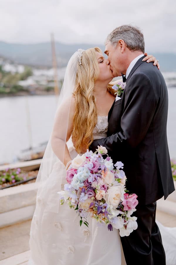 Romantic Destination Wedding Elounda Lilac Blush Details
