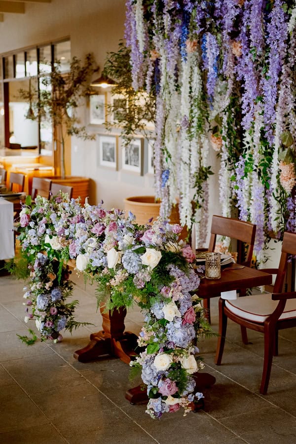 Romantic Destination Wedding Elounda Lilac Blush Details