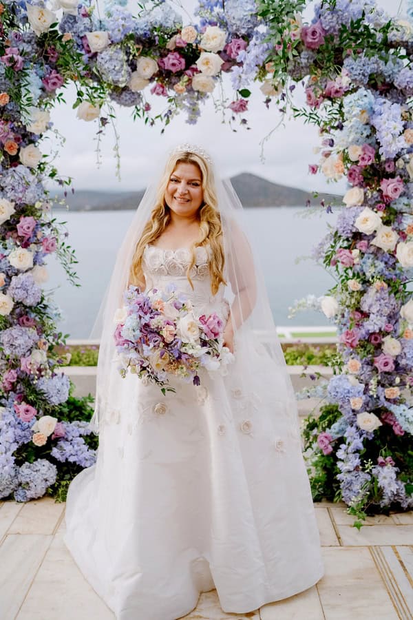 Romantic Destination Wedding Elounda Lilac Blush Details