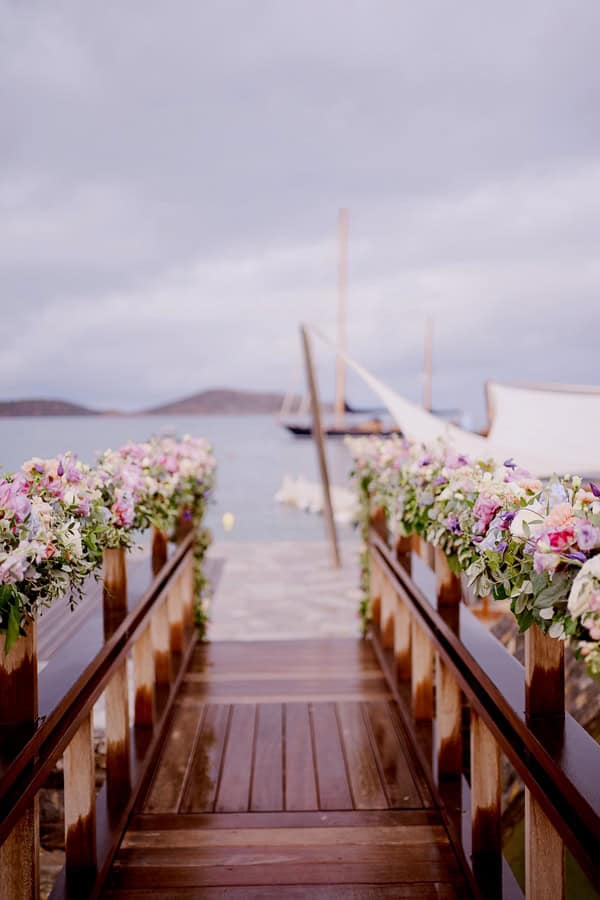 Romantic Destination Wedding Elounda Lilac Blush Details