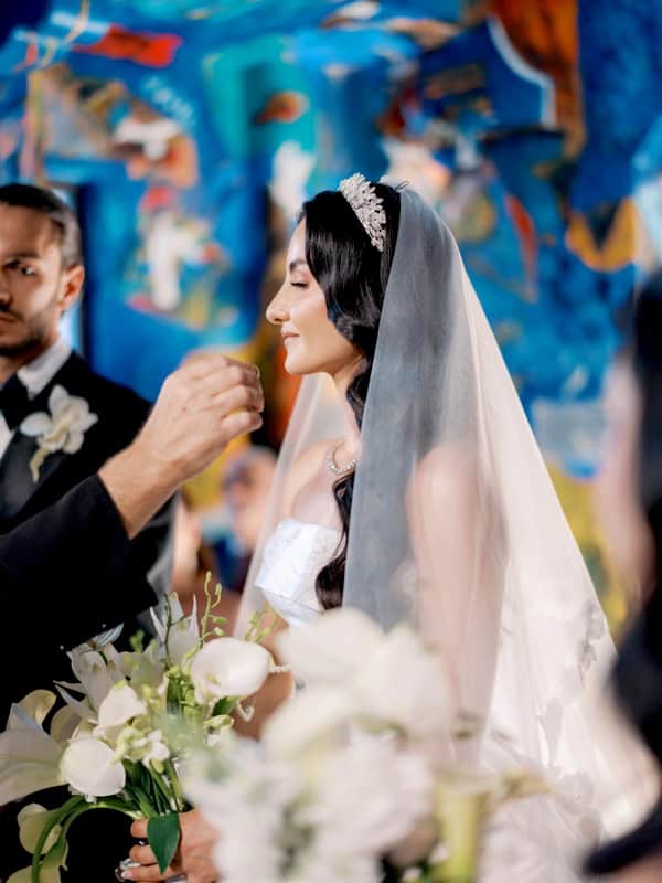 Romantic Spring Wedding White Flowers Sea View