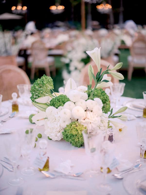 Romantic Spring Wedding White Flowers Sea View