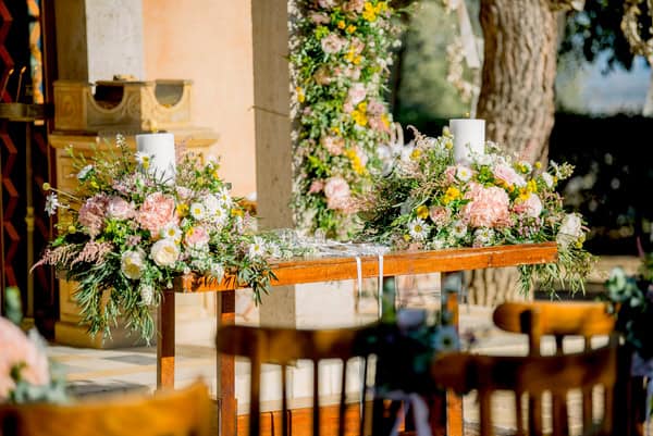 Romantic Wedding Christening Pastel Florals Decoration