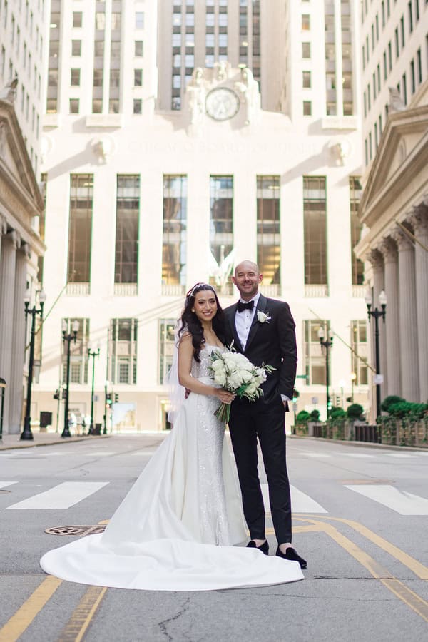 Romantic White Floral Chicago Wedding