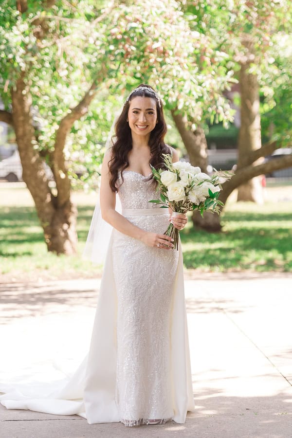 Romantic White Floral Chicago Wedding