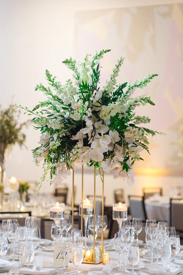 Romantic White Floral Chicago Wedding