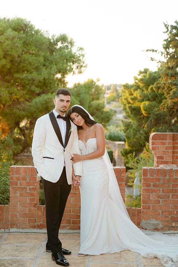 Romantic White Powder Blue Castle Wedding