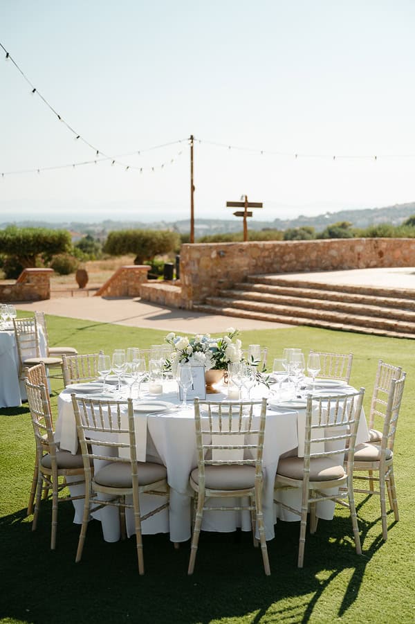 Romantic White Powder Blue Castle Wedding