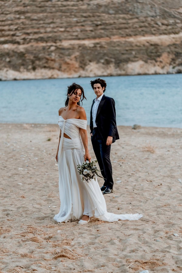 Serifos Island Wedding Lemons Olive Leaves