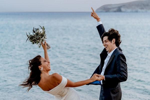 Serifos Island Wedding Lemons Olive Leaves