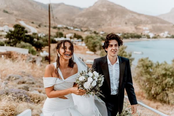 Serifos Island Wedding Lemons Olive Leaves