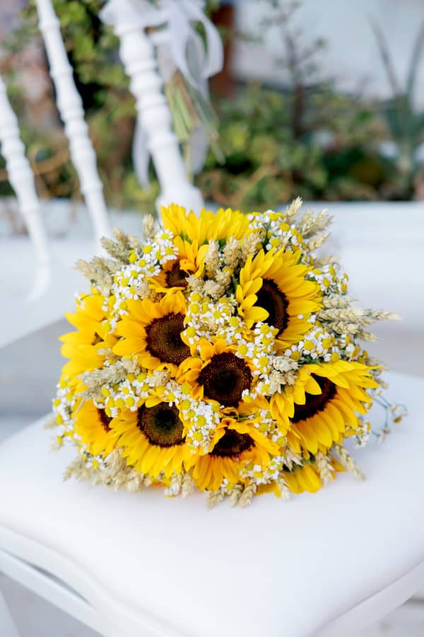 Sunflower Seaside Wedding Decoration Ideas