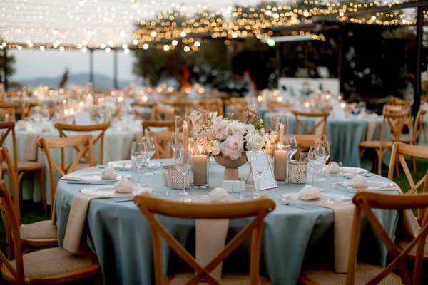 Ultra Chic Wedding Lefkara Floral Details