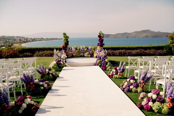 Whimsical Seaside Wedding In Crete With Lush Florals