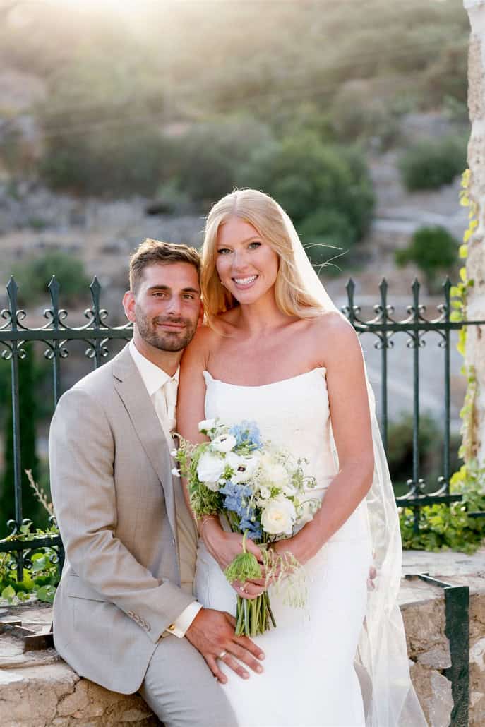 Autumn destination wedding in Mani with an organic, earthy aesthetic | Marissa & George