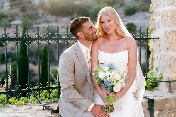 Autumn destination wedding in Mani with an organic, earthy aesthetic | Marissa & George