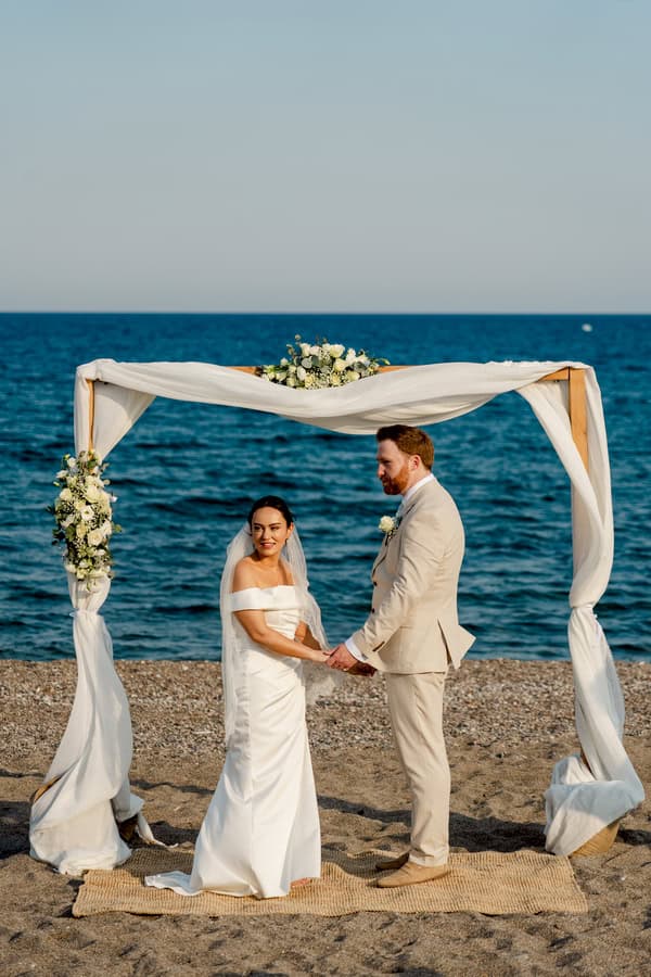 Beautiful Destination Wedding By The Sea On The Island Of Rhodes