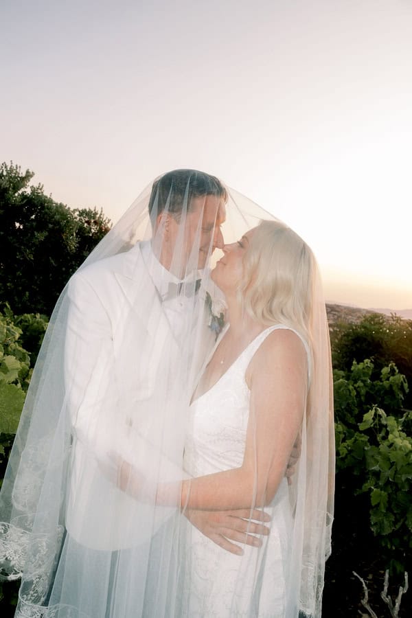 Beautiful Destination Wedding Crete Romantic Blue White Florals