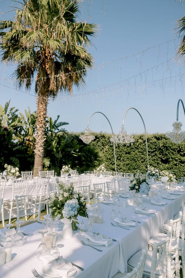 Beautiful Destination Wedding Crete Romantic Blue White Florals