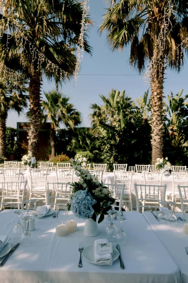 Beautiful Destination Wedding Crete Romantic Blue White Florals