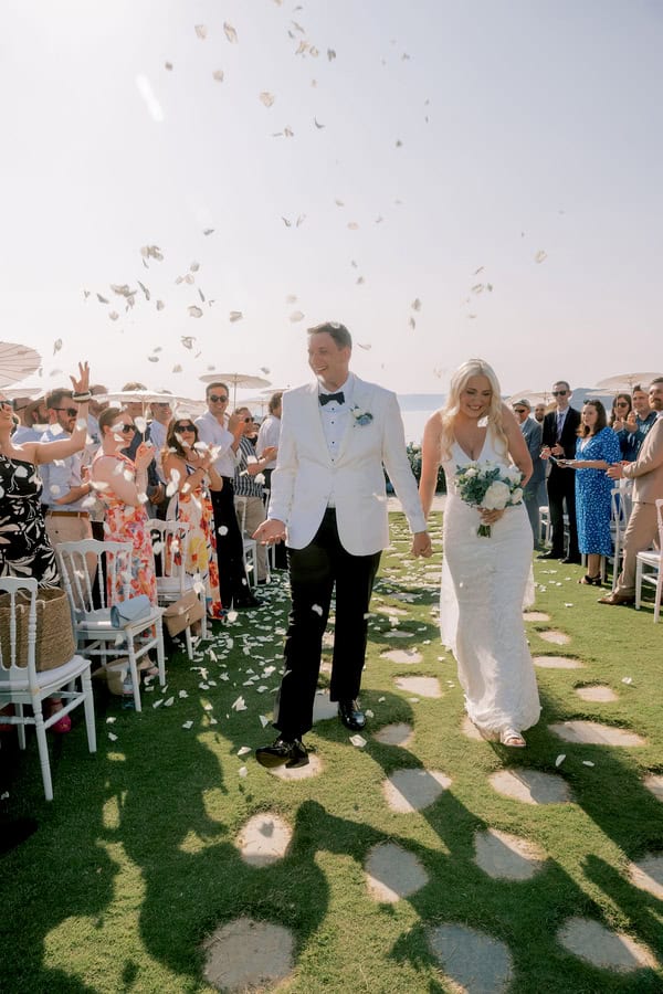 Beautiful Destination Wedding Crete Romantic Blue White Florals