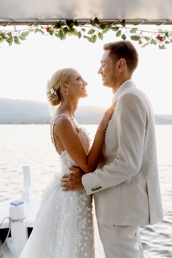 Chic Summer Wedding Mykonos White Wedding Decor