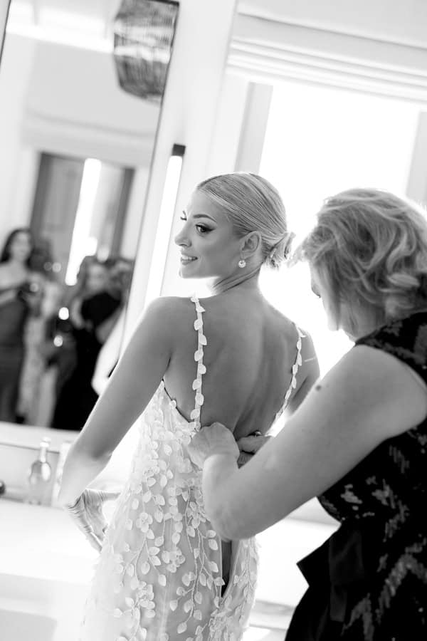 Chic Summer Wedding Mykonos White Wedding Decor