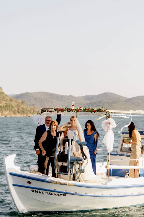 Chic Summer Wedding Mykonos White Wedding Decor