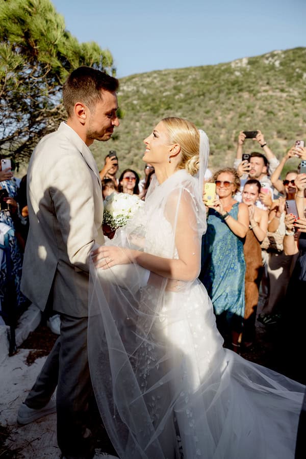 Chic Summer Wedding Mykonos White Wedding Decor
