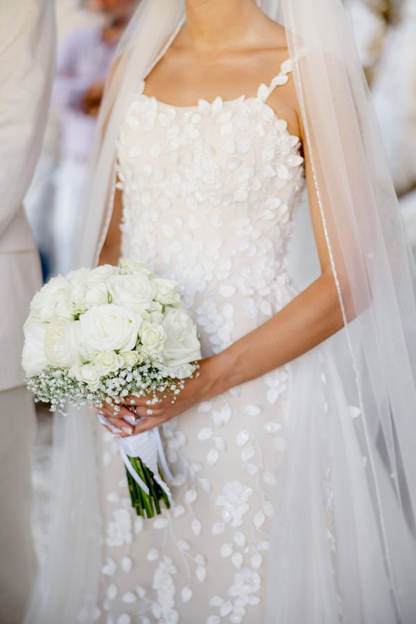 Chic Summer Wedding Mykonos White Wedding Decor