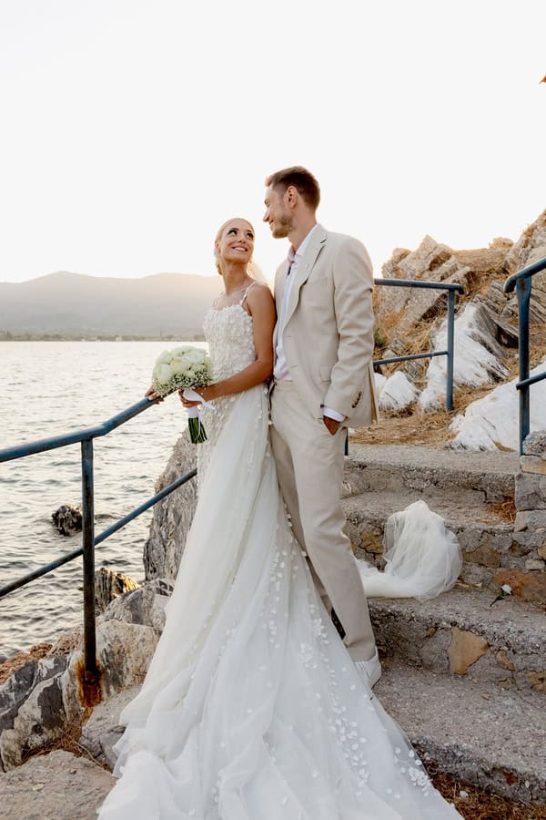 Chic Summer Wedding Mykonos White Wedding Decor