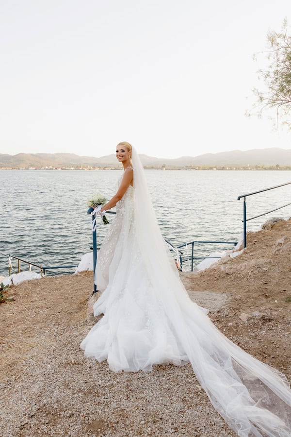 Chic Summer Wedding Mykonos White Wedding Decor